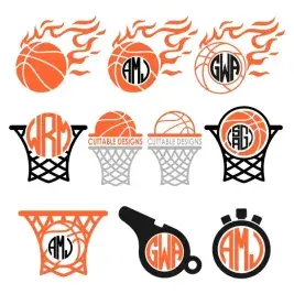 Basketball Svg Cuttable Designs
