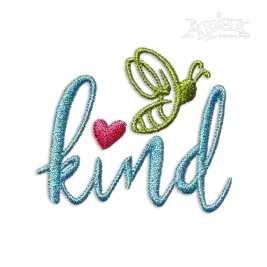 Bee Kind Machine Machine Embroidery Design - Apex