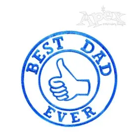 Best Dad Ever Embroidery Design #2