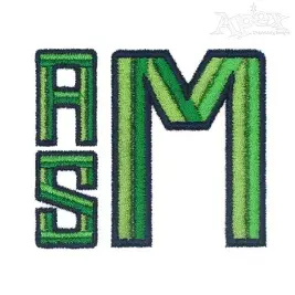 Bevel Embroidery Font