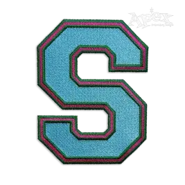 Block Large 3 Color Machine Embroidery Font - Apex 