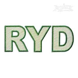 Block Sketch Machine Embroidery Font by Apex