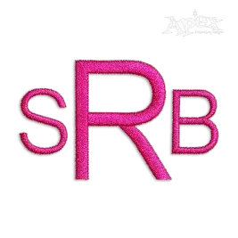Block Type Alphabet Machine Embroidery Font Digitized by Apex Designs Art