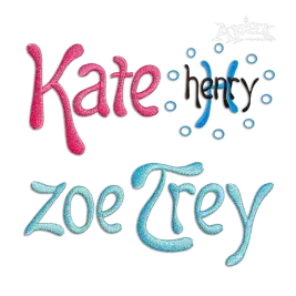 Boomerang Bold Machine Embroidery Fonts by Apex Designs All