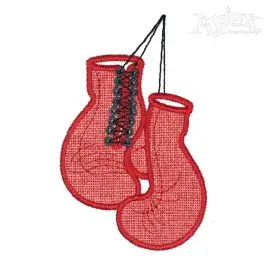 Boxing Glove Applique Embroirdery Design
