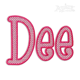 Boys R Gross Fill Machine Embroidery Font by Apex