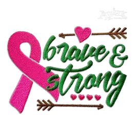 Brave and Strong Machine Embroidery Design by Apex