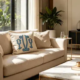 Pillow Bold Monogram Font | Split Initials | TTF OTF