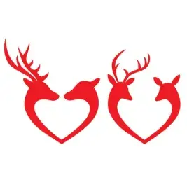 Buck and Doe Deer Cuttable Files
