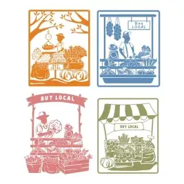 Buy Local Farmer SVG Cuttable Designs
