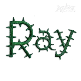 Cactus Machine Embroidery Font by Apex Letters Designs