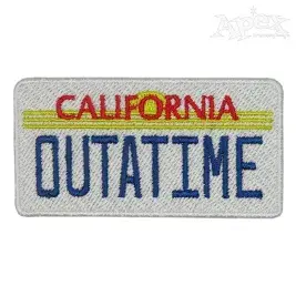 California Vehicle Plate Embroidery Design