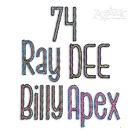 Call Me Maybe Two-Color Chain Stitch Embroidery Font by Apex