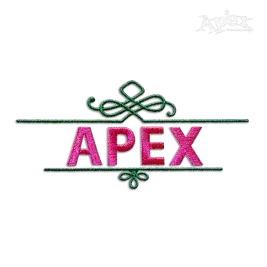 Calligraphic Machine Embroidery Frame Designs Digitizing