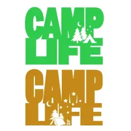 Camp Life SVG Cuttable Design