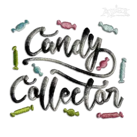 Candy Collector Machine Embroidery Design by Apex