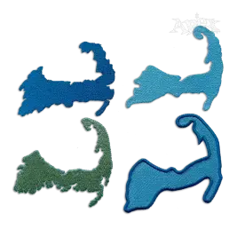 Cape Cod Map Silhoutte Machine Embroidery Design