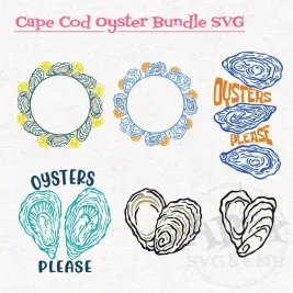 Cape Cod Oyster Bundle SVG