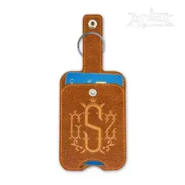 Sanitizer or Card Holder Key Fob In the Hoop Embroidery Design