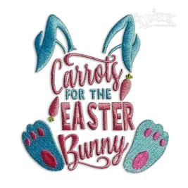 Carrots for the Easter Bunny Machine Embroidery Design - Apex