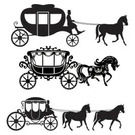 Carthorse Carriage SVG Cuttable Files
