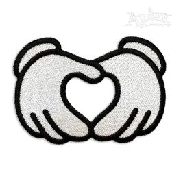 Cartoon Glove Hands Machine Embroidery Design | Apex