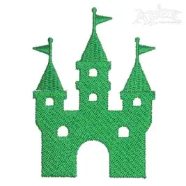 Castle Embroidery Design