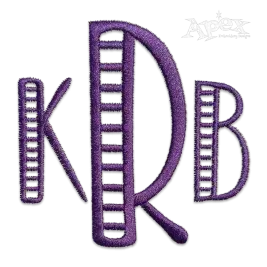 Zadie Machine Embroidery Font by Apex