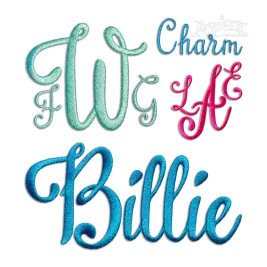 Charm Script Machine Embroidery Font by Apex All