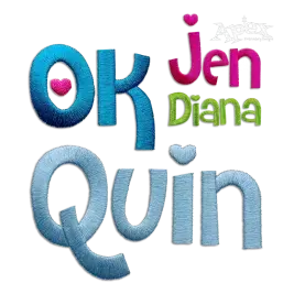 Cheri Machine Embroidery Font by Apex Digitizing
