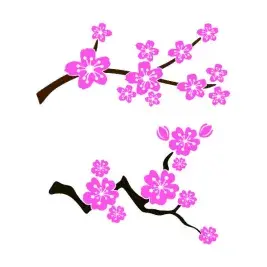 Cherry Blossom SVG Cuttable Design