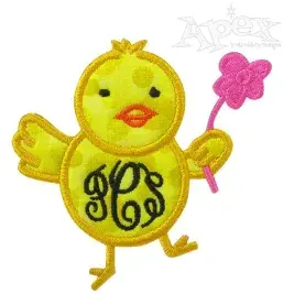 Chic Applique Frame Embroidery Design