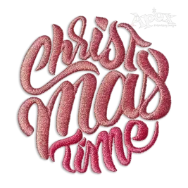 Christmas Time Machine Embroidery Design by Apex
