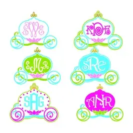 Cinderella Princess Carriage Cuttable Frames