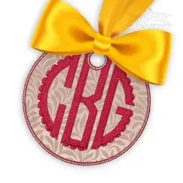 Circle Monogram Embroidery Frame