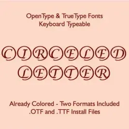 Circle Script TrueType Font
