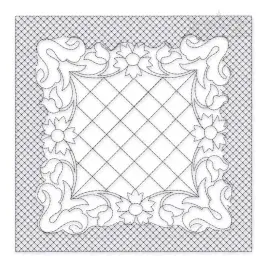 Classic Floral #4 Quilt Block Embroidery Design