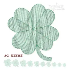 Clover Sketch Pack Embroidery Design