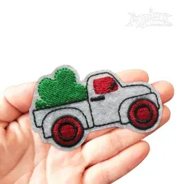 Clover Truck Feltie ITH Embroidery Design