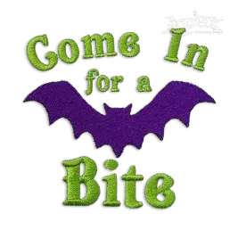 Come in for a Bite - Quote Machine Embroidery Design - Apex