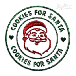 Cookies For Santa Machine Embroidery Design | Apex Digitizing