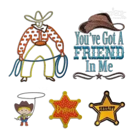 Cowboy Woody Bundle embroidery