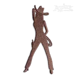 Cow Girl Machine Embroidery Design by Apex Cowgirl Western Gun