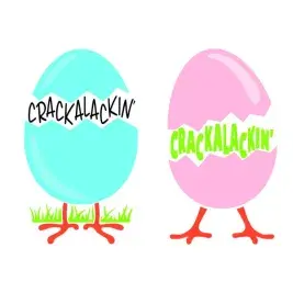 Crackalackin' Easter Eggs SVG Cuttable Design