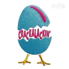 Crackalackin' Egg Machine Embroidery Designs by Apex
