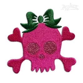 Crossbones Skeleton Girl Machine Embroidery Design - Apex