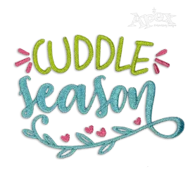 Cuddle Season Machine Embroidery Design