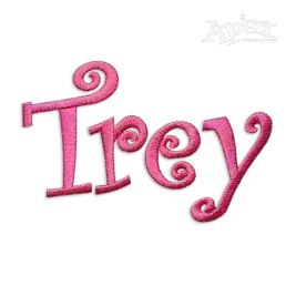 Curlz Extra BOLD Machine Embroidery Fonts by Apex Alphabets