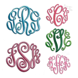 Curlz Fun Circle Machine Embroidery Font by Apex Digitized
