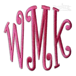 Curlz Round Circle Macine Monogram Embroidery Designs